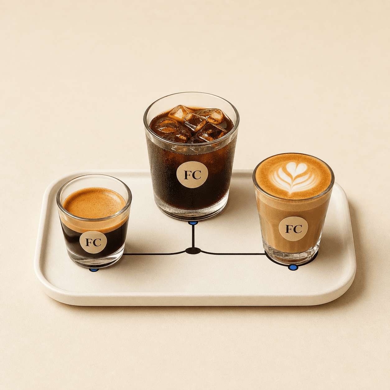 AO Coffee Flight menu item