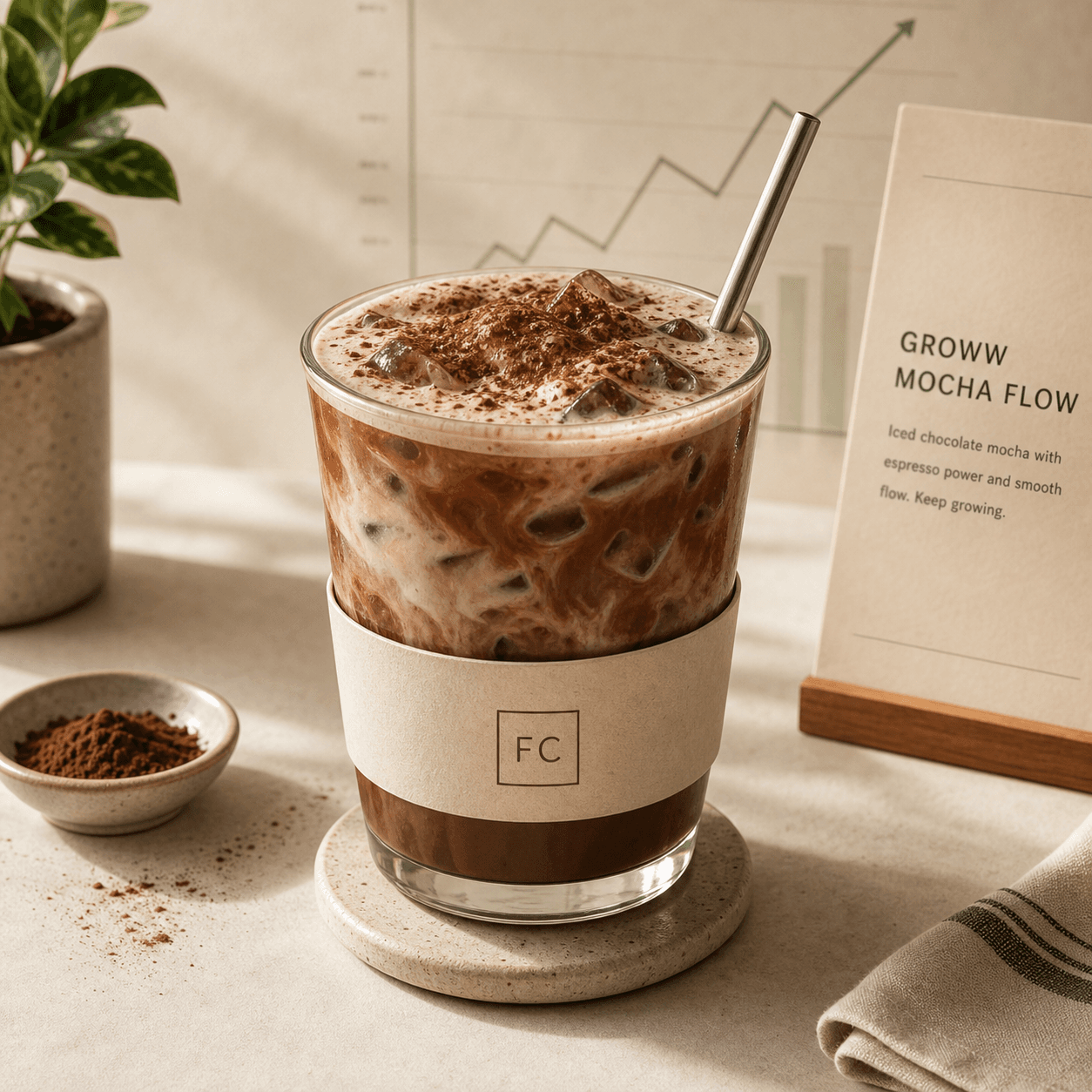 Groww Mocha Flow menu item