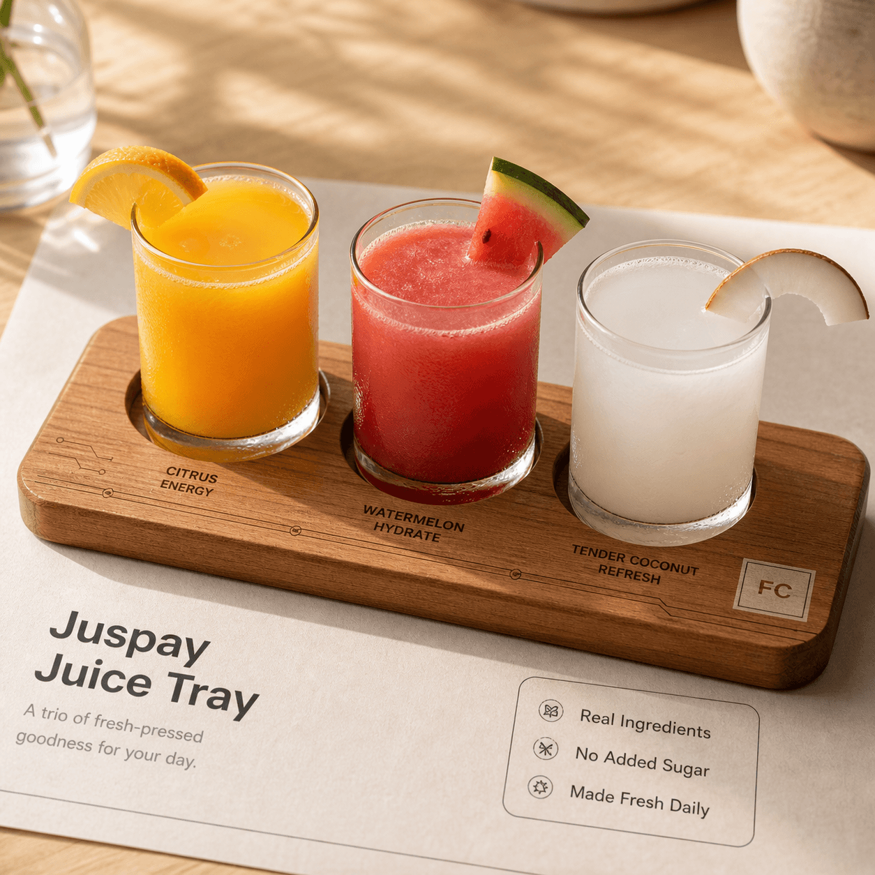 Juspay Juice Tray menu item
